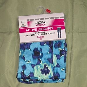 Zone Pro Ladies Floral Active Capri Leggings